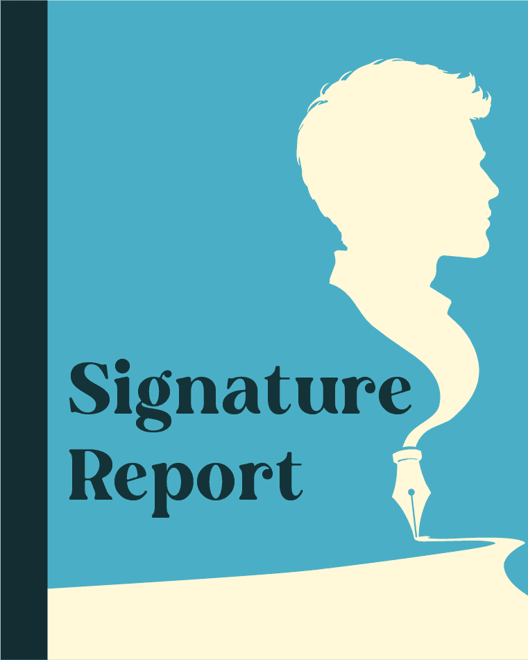 Signature report cover
